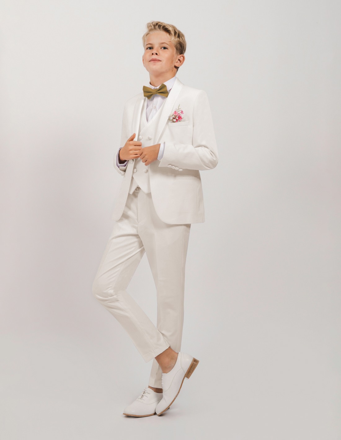 Costume garcon mariage ivoire Loic