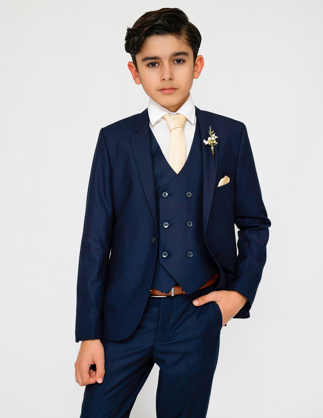 Costume Enfant Cérémonie bleu marine Enzo 2