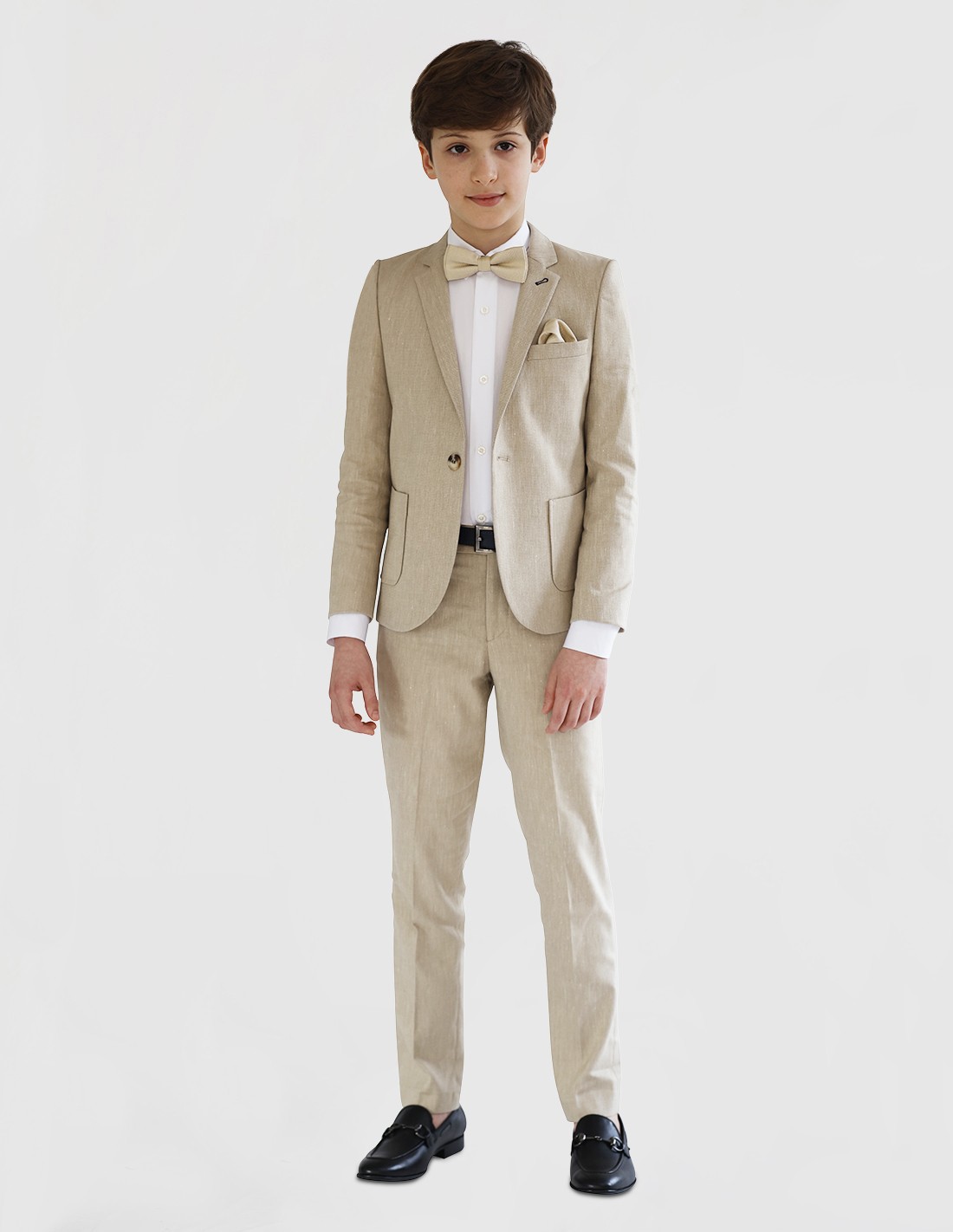 Costume Enfant de Cérémonie en Lin Beige