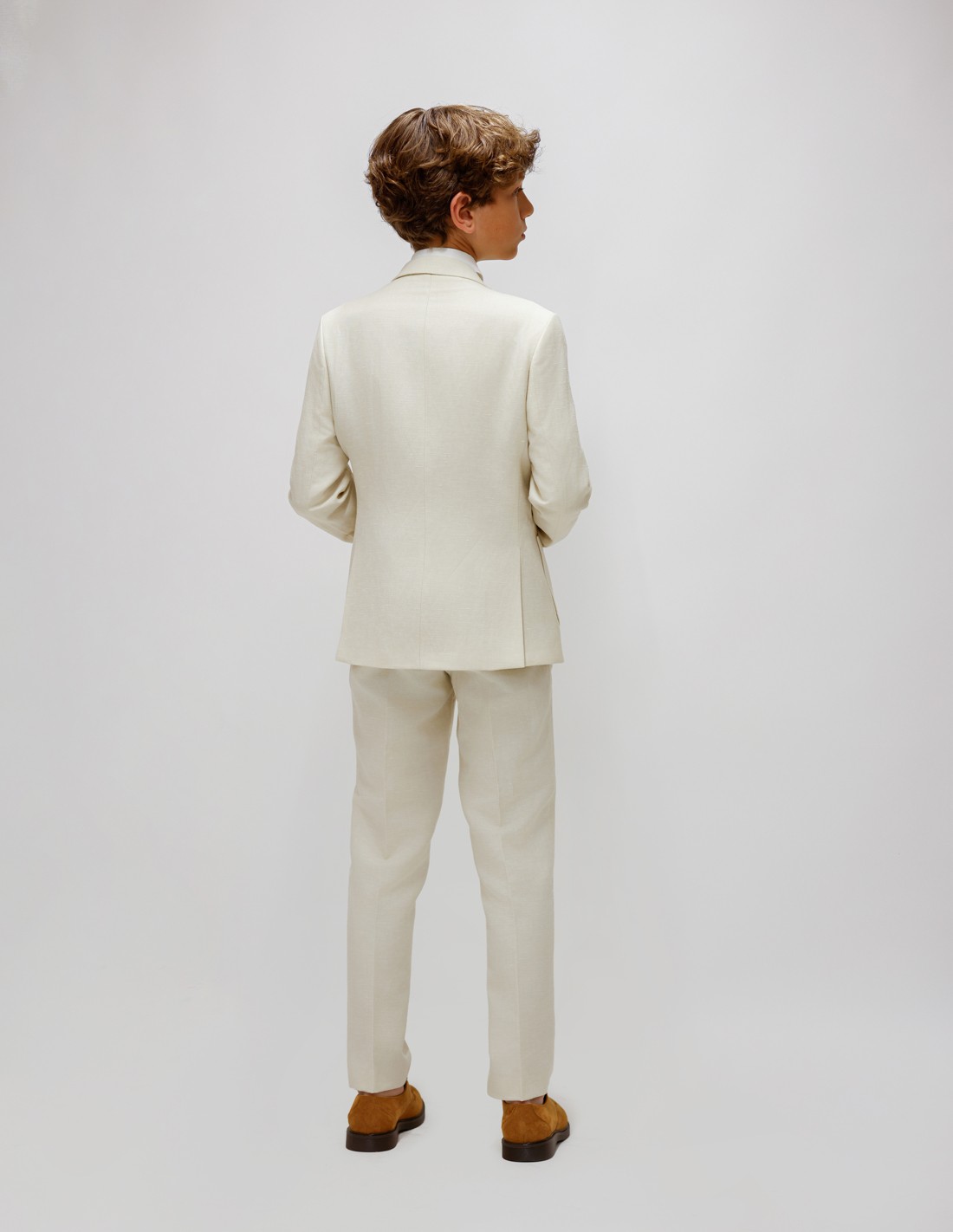 Costume Enfant de Cérémonie en Lin ivoire 2