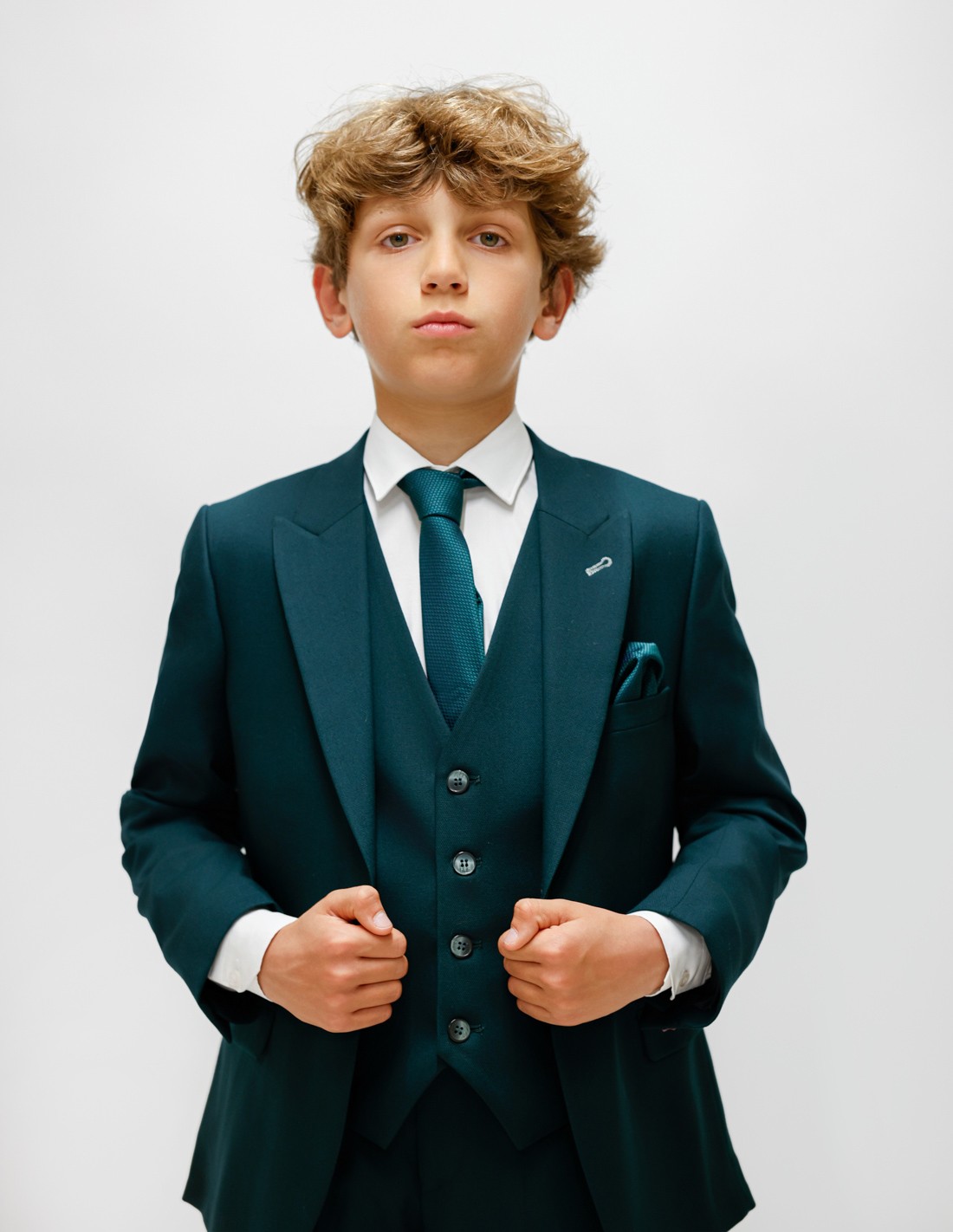 Costume Enfant de Cérémonie Vert Foncé 2