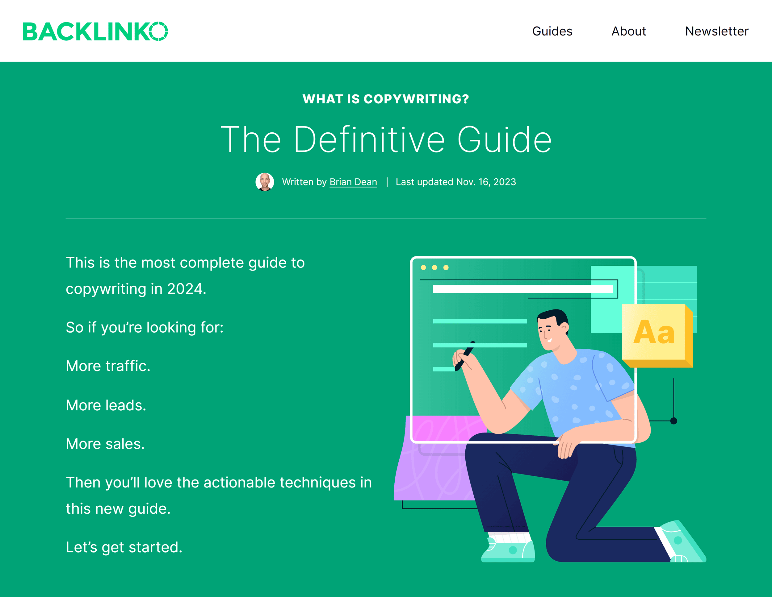 Backlinko – Copywriting guide