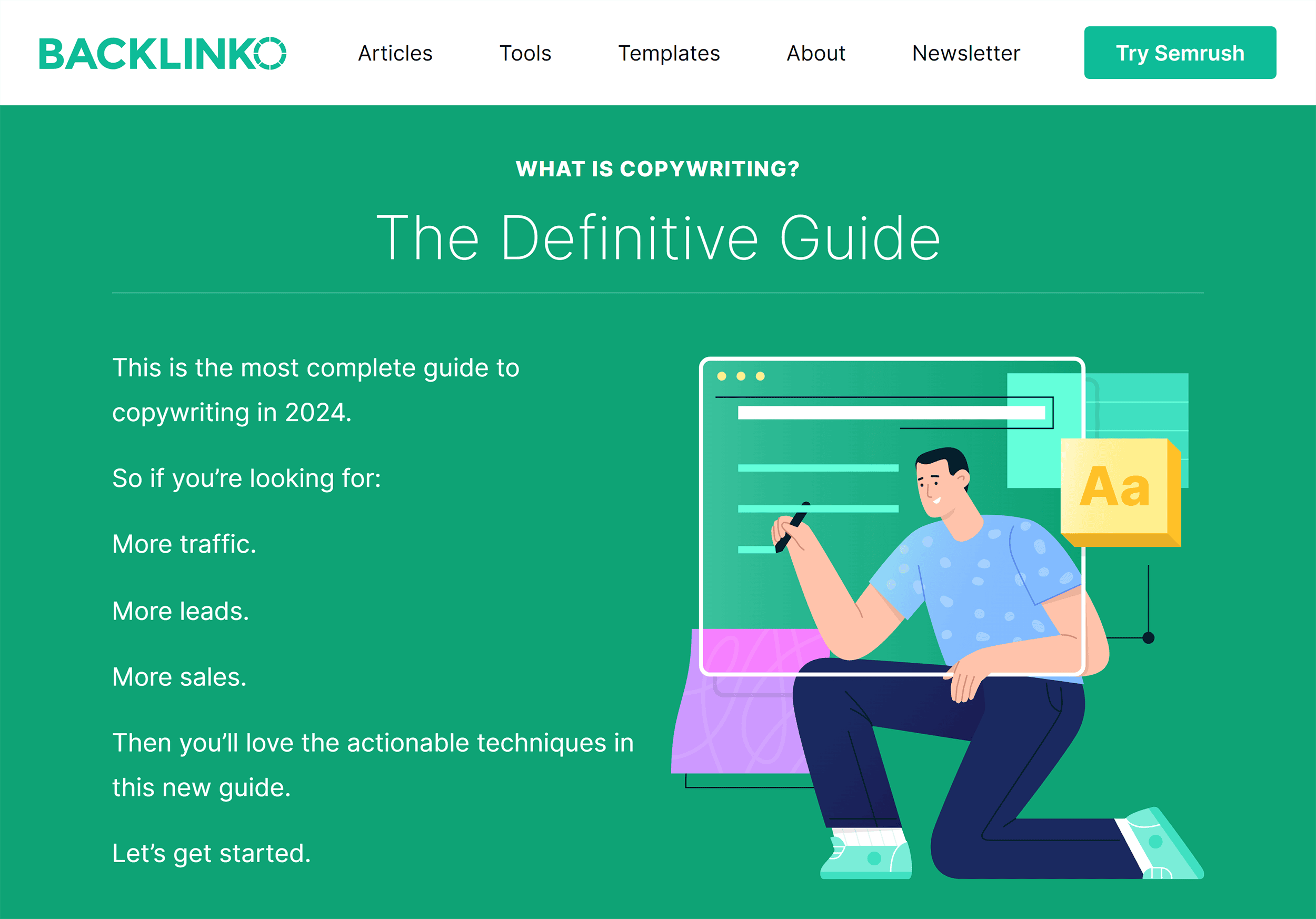 Backlinko – Copywriting – The Definitive Guide