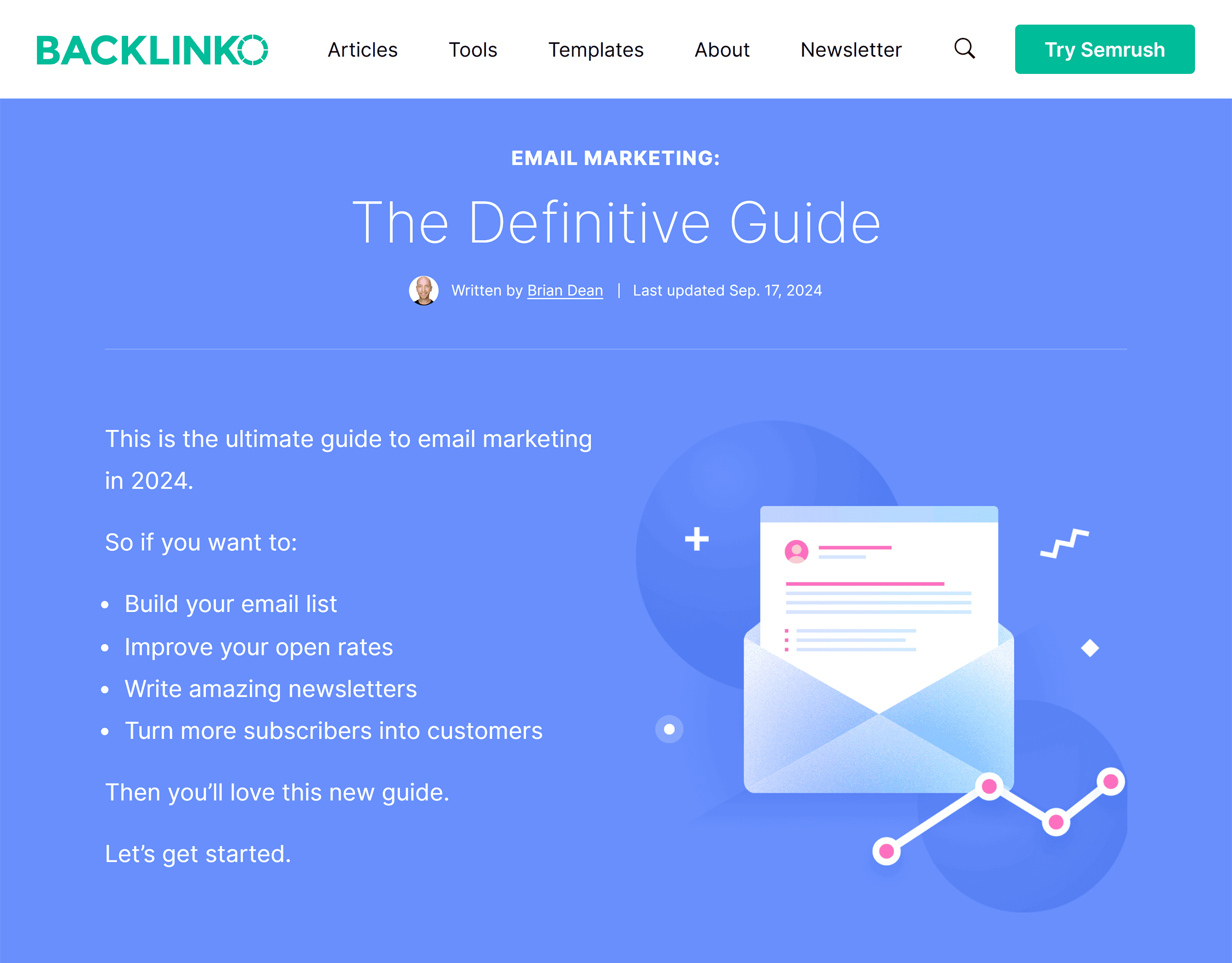 Backlinko – Email marketing guide