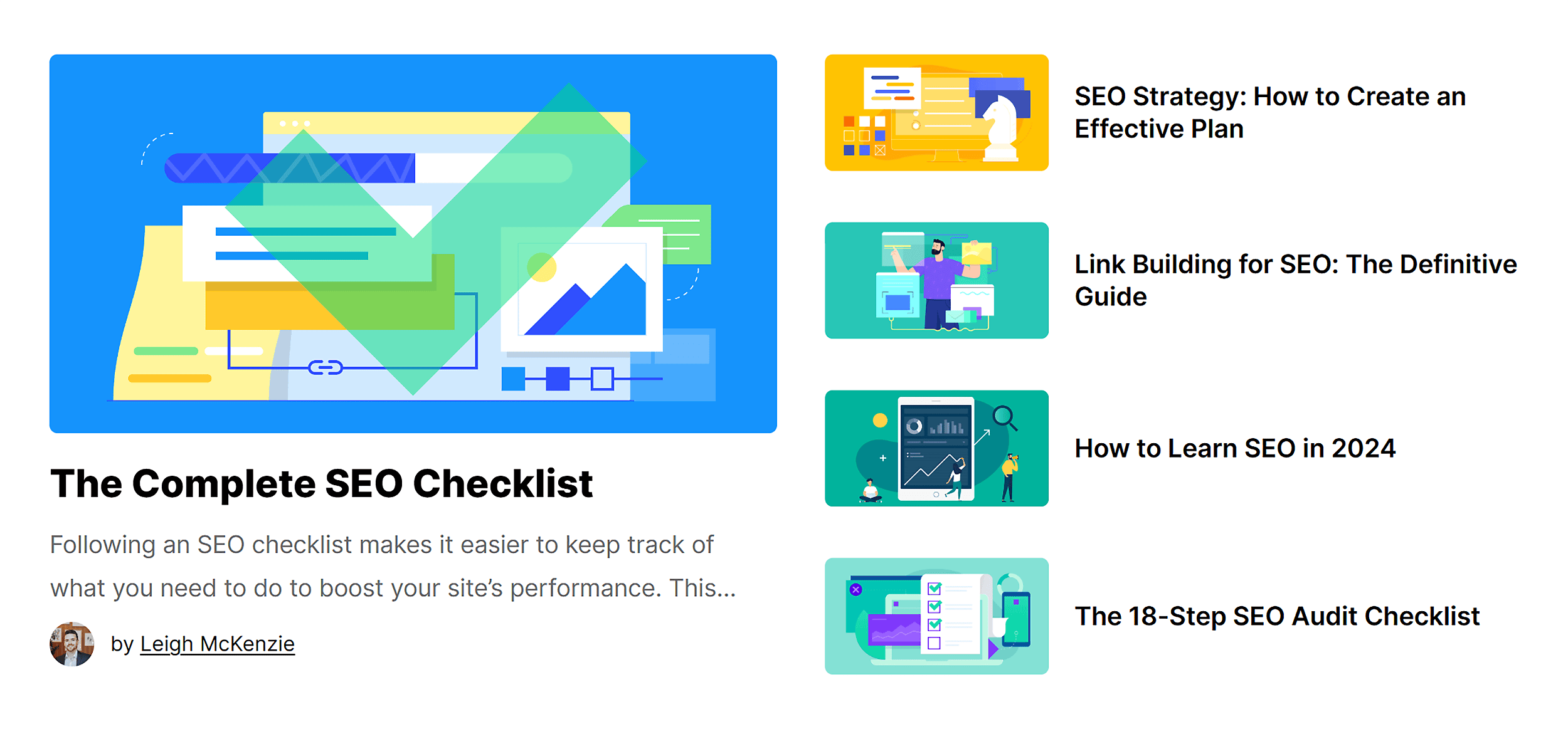 Backlinko – Homepage links to blog posts