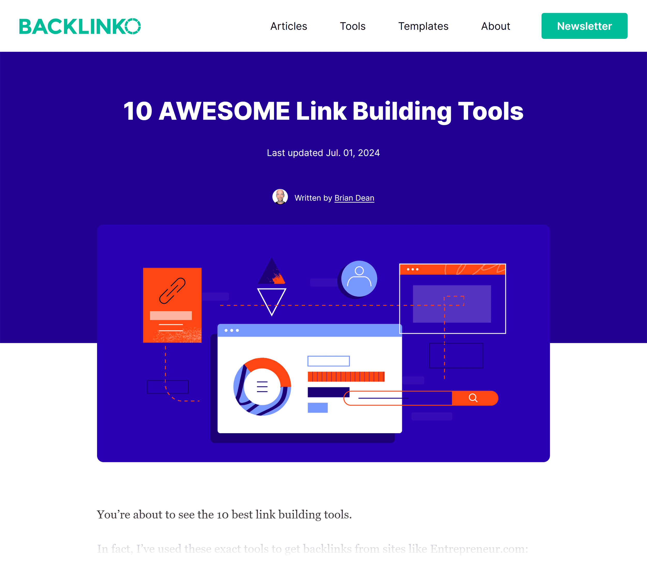 Backlinko – Link building tools