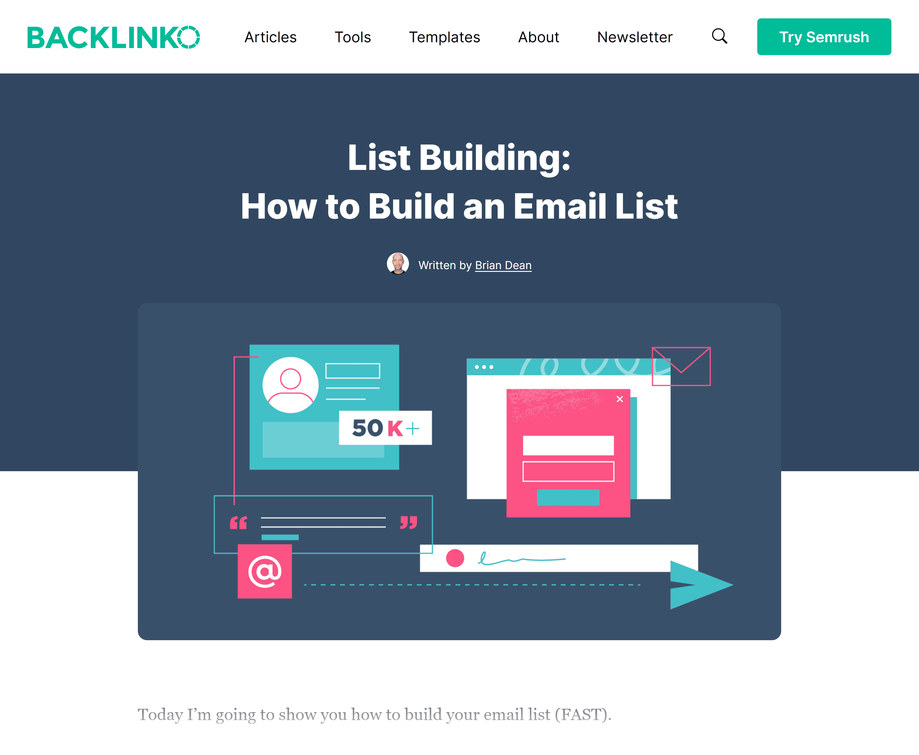 Backlinko – List building