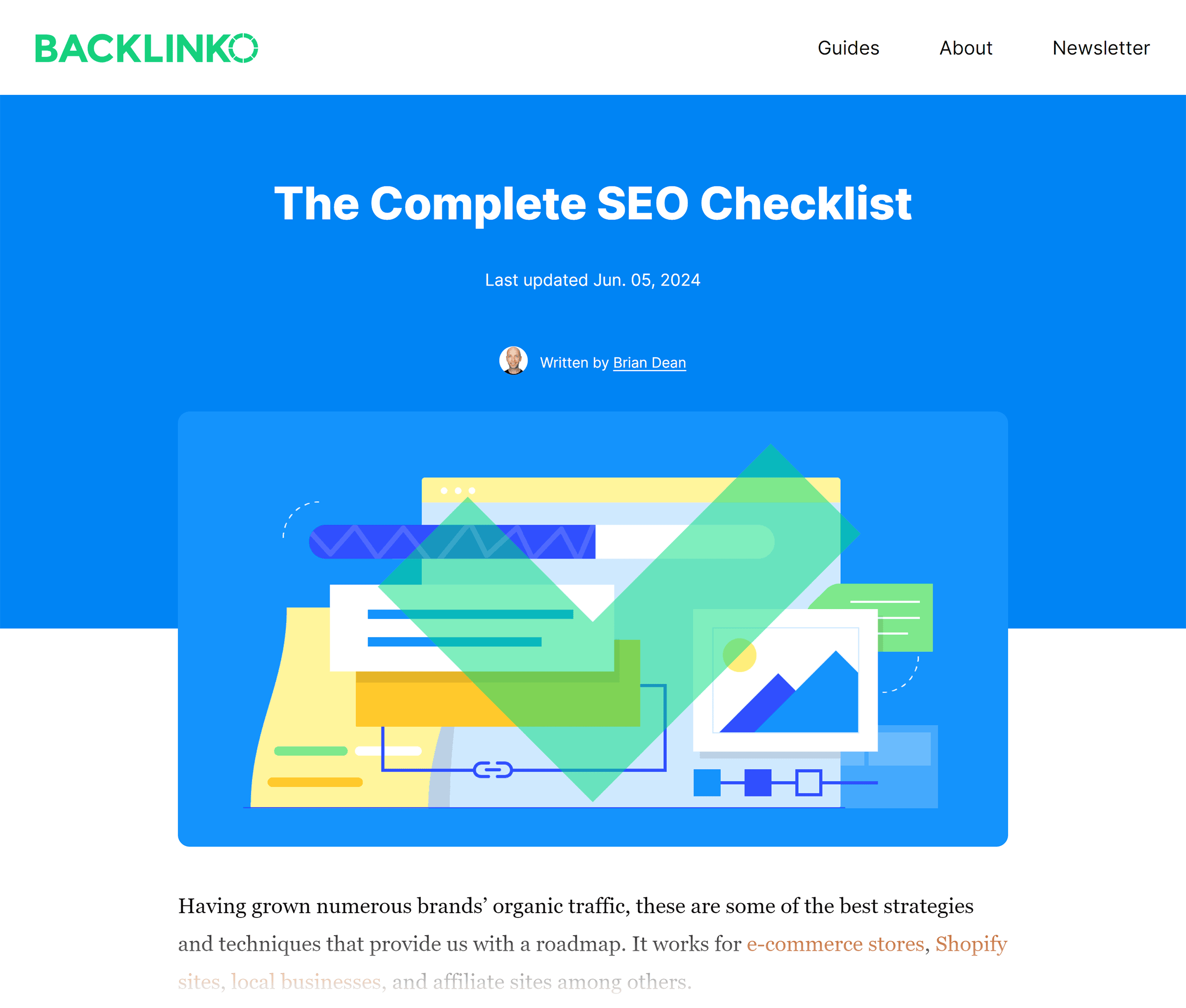 Backlinko – SEO Checklist