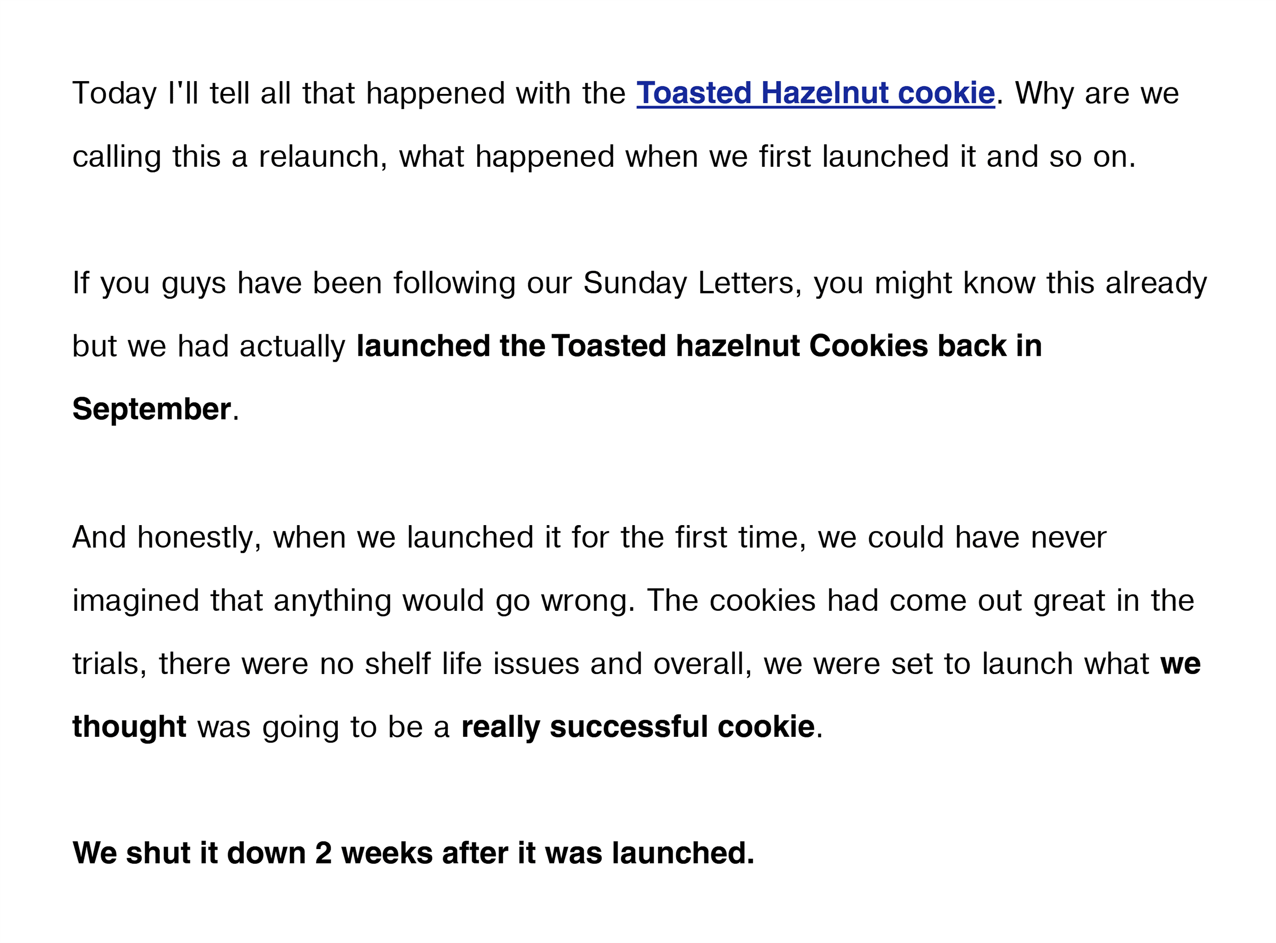 Dohful – Cookie newsletter