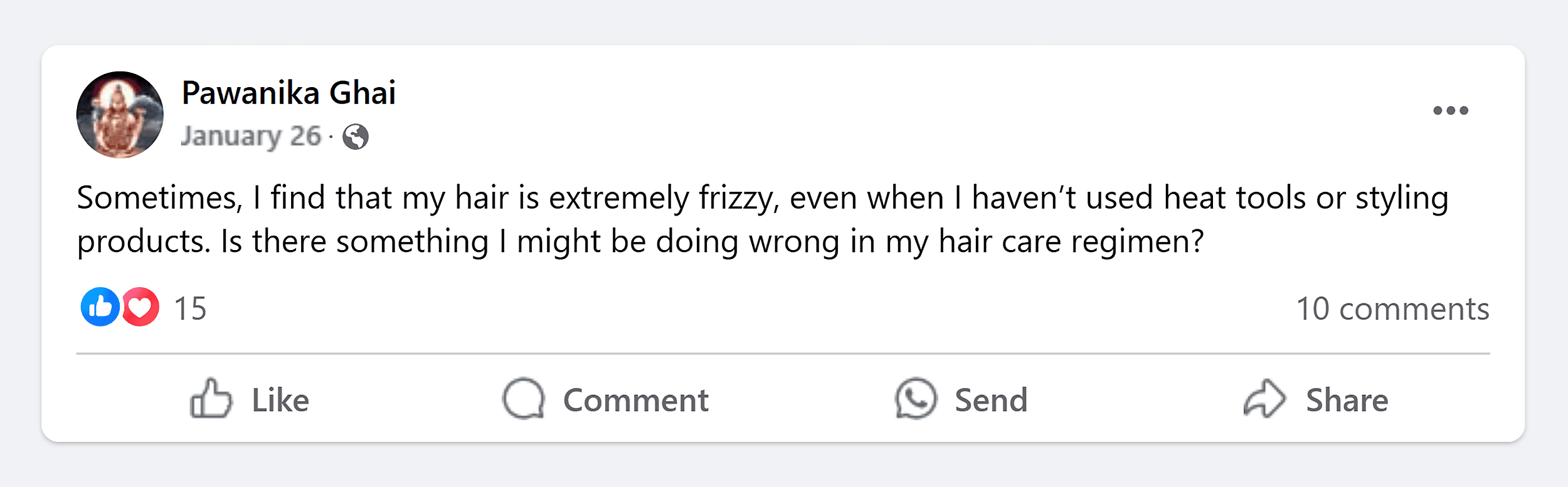 Facebook groups – Frizzy hair question