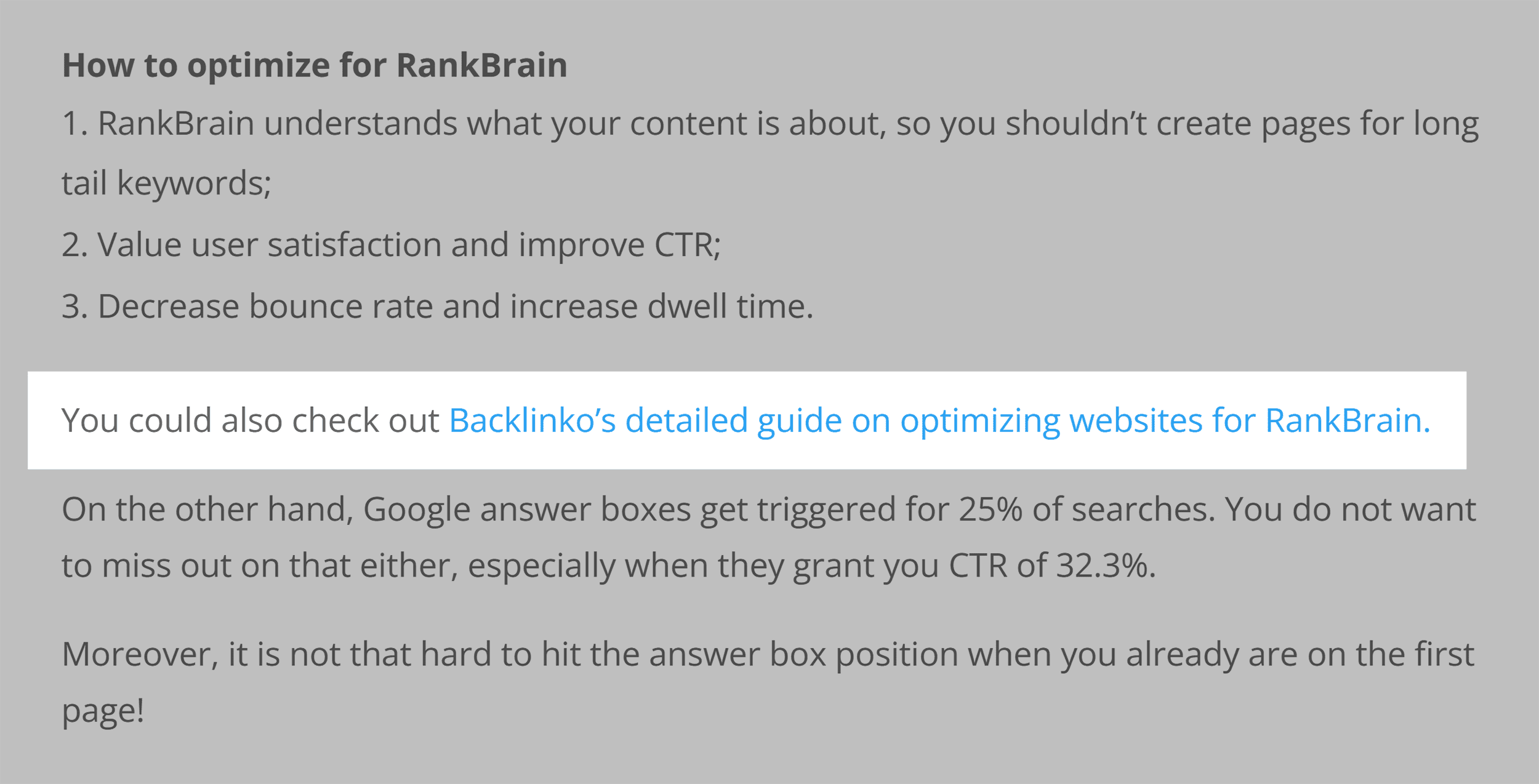 Google RankBrain SEO – Backlink