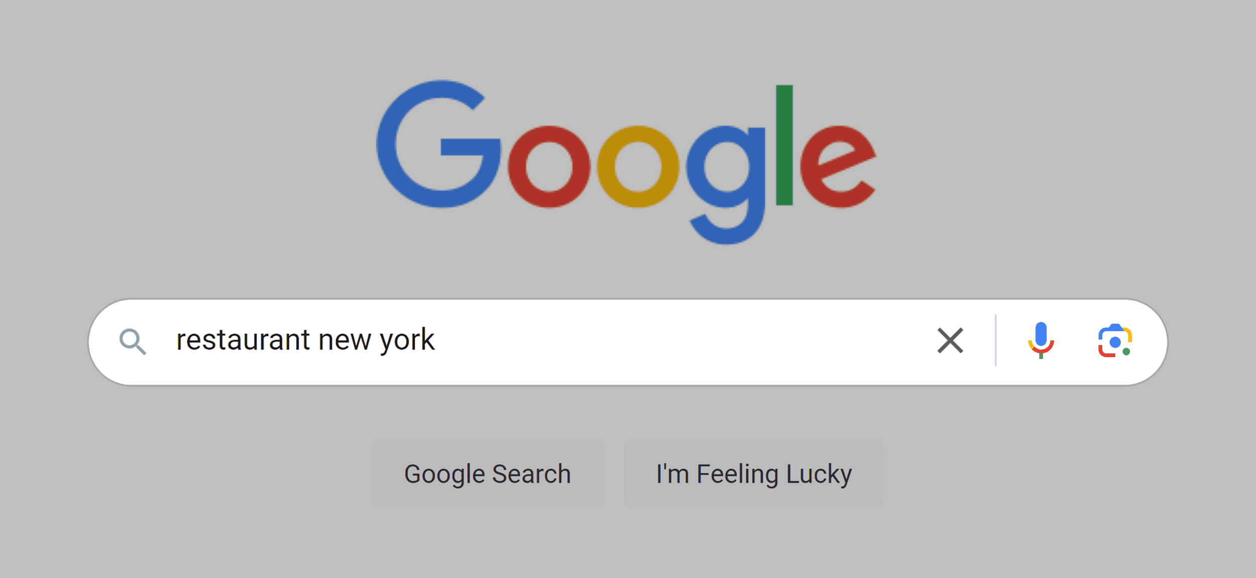 Google – Search – Restaurant New York