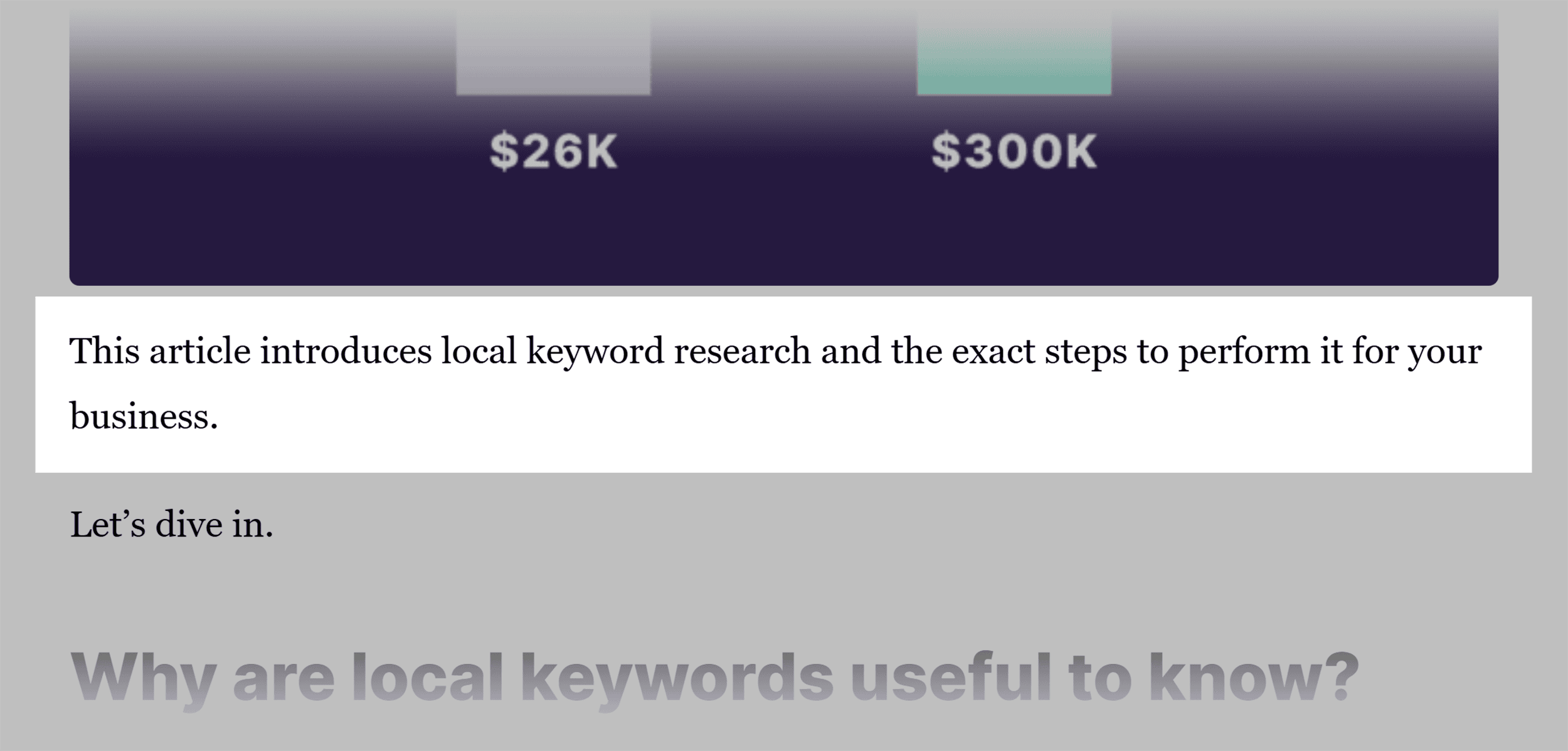 Local keyword research – Intro preview