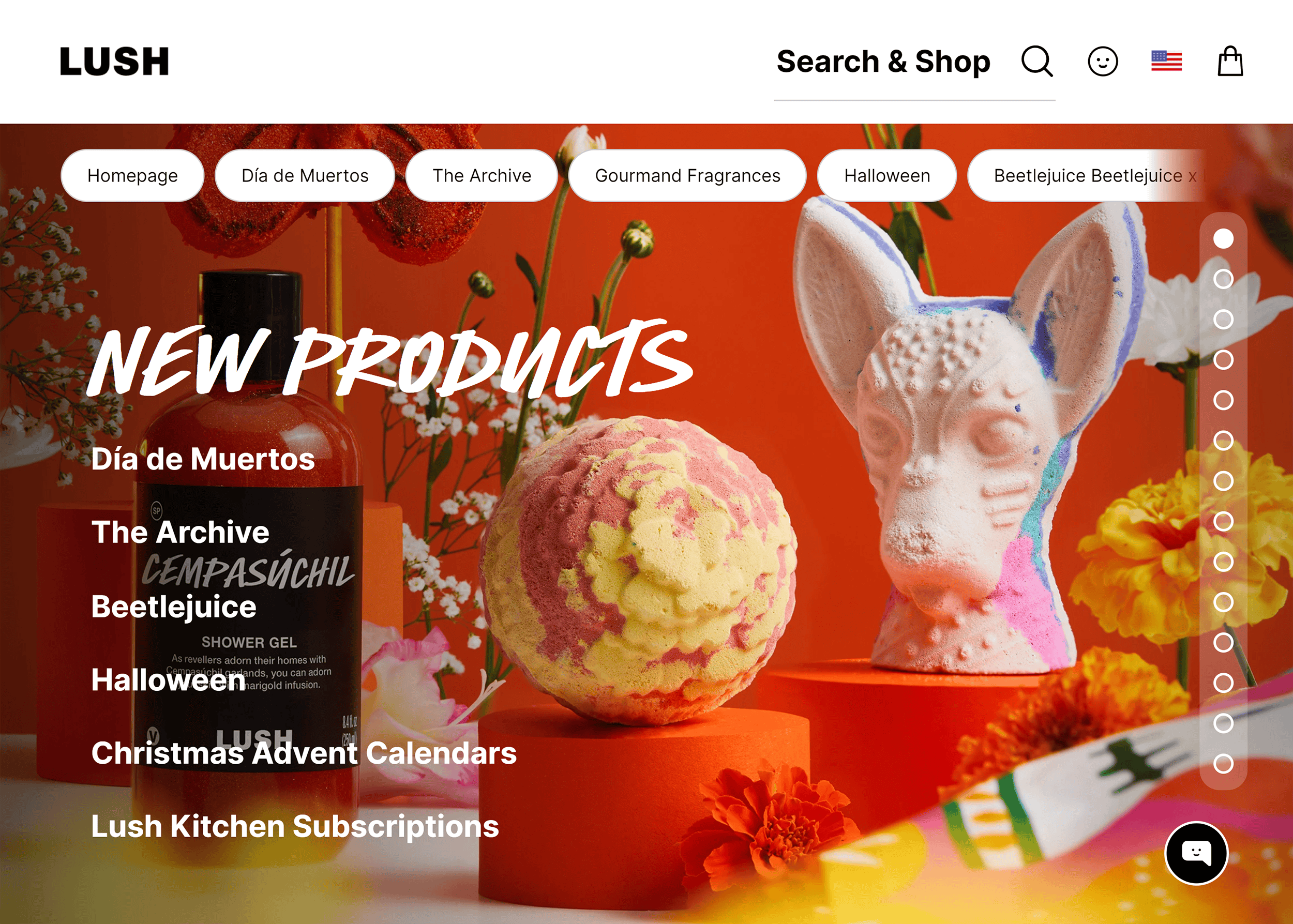 Lush – Homepage