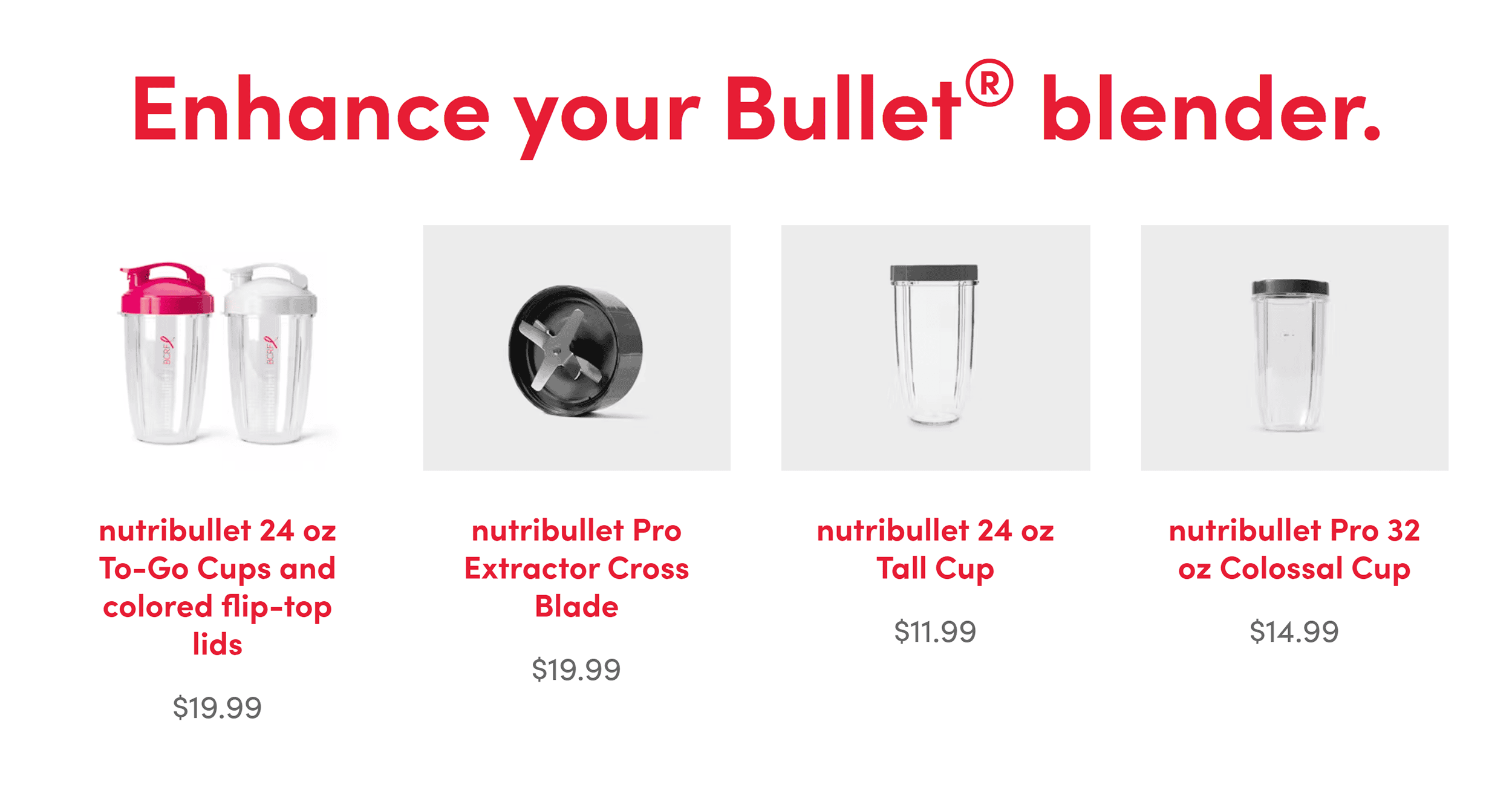 Nutribullet – Accessories