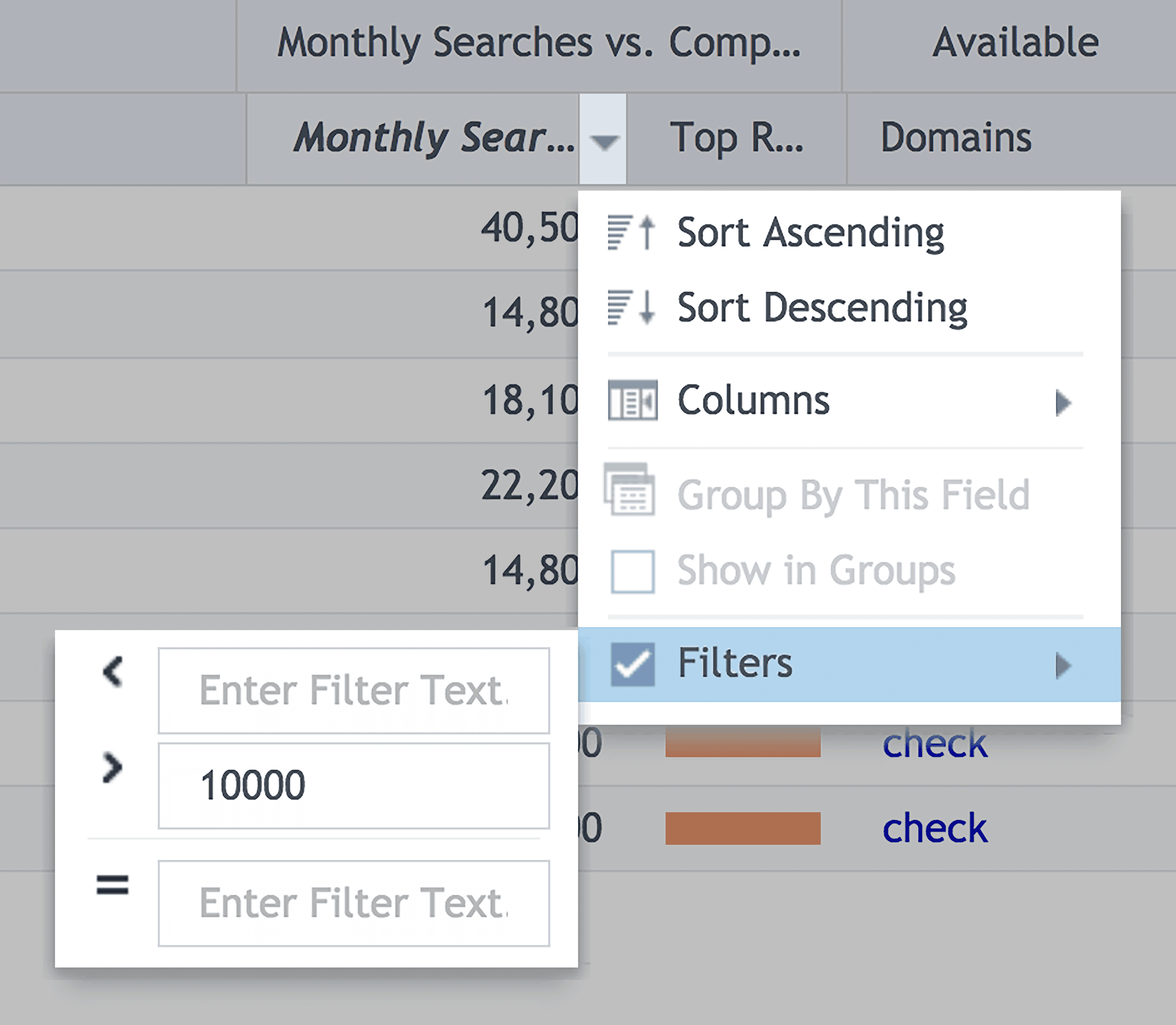 SECockpit – Filters