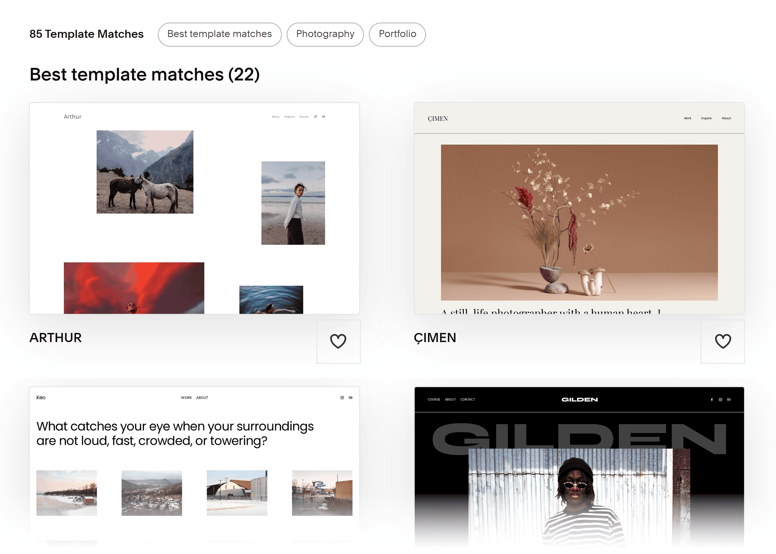 Squarespace templates