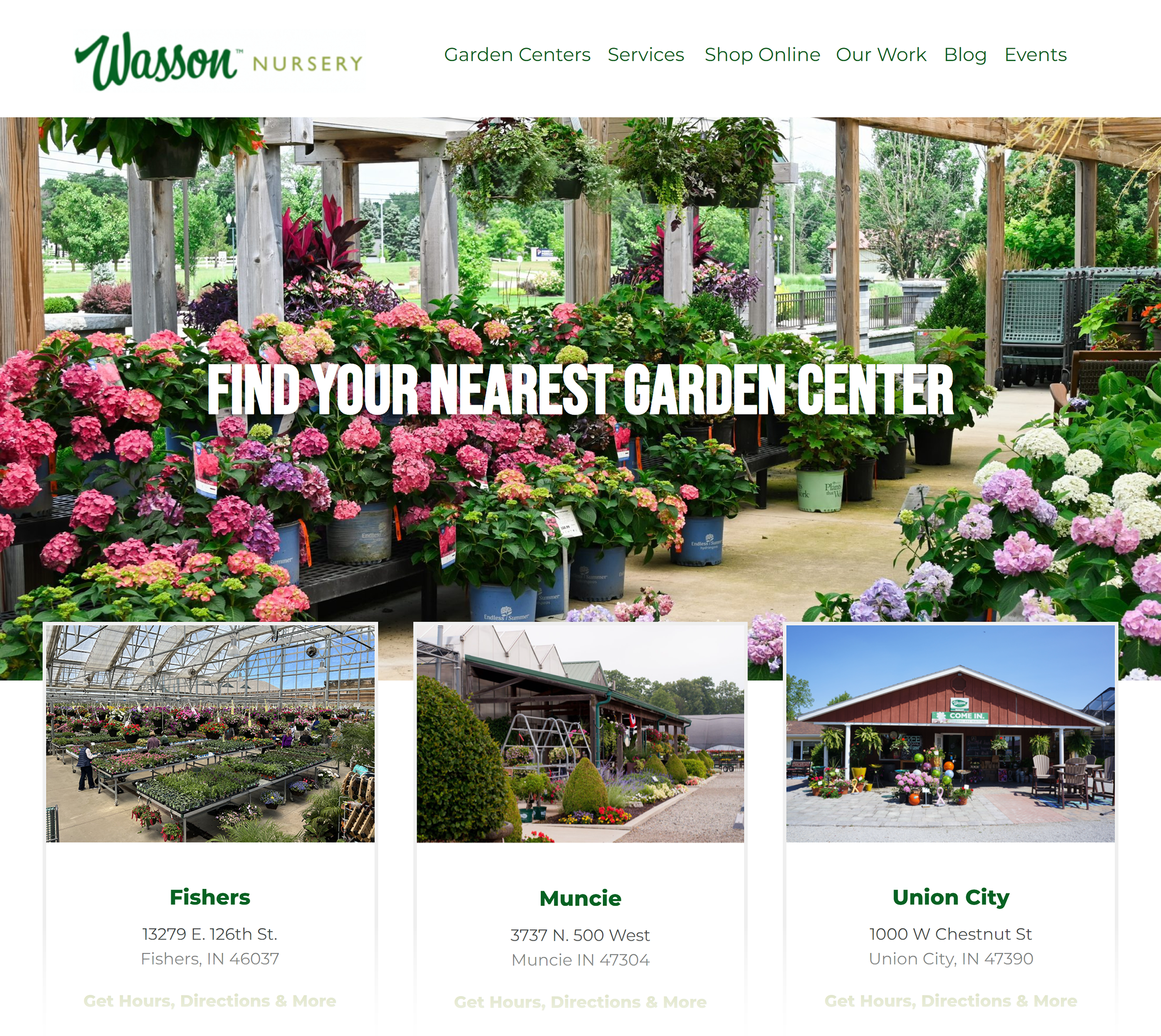 Wasson Nursery – Dedicated pages